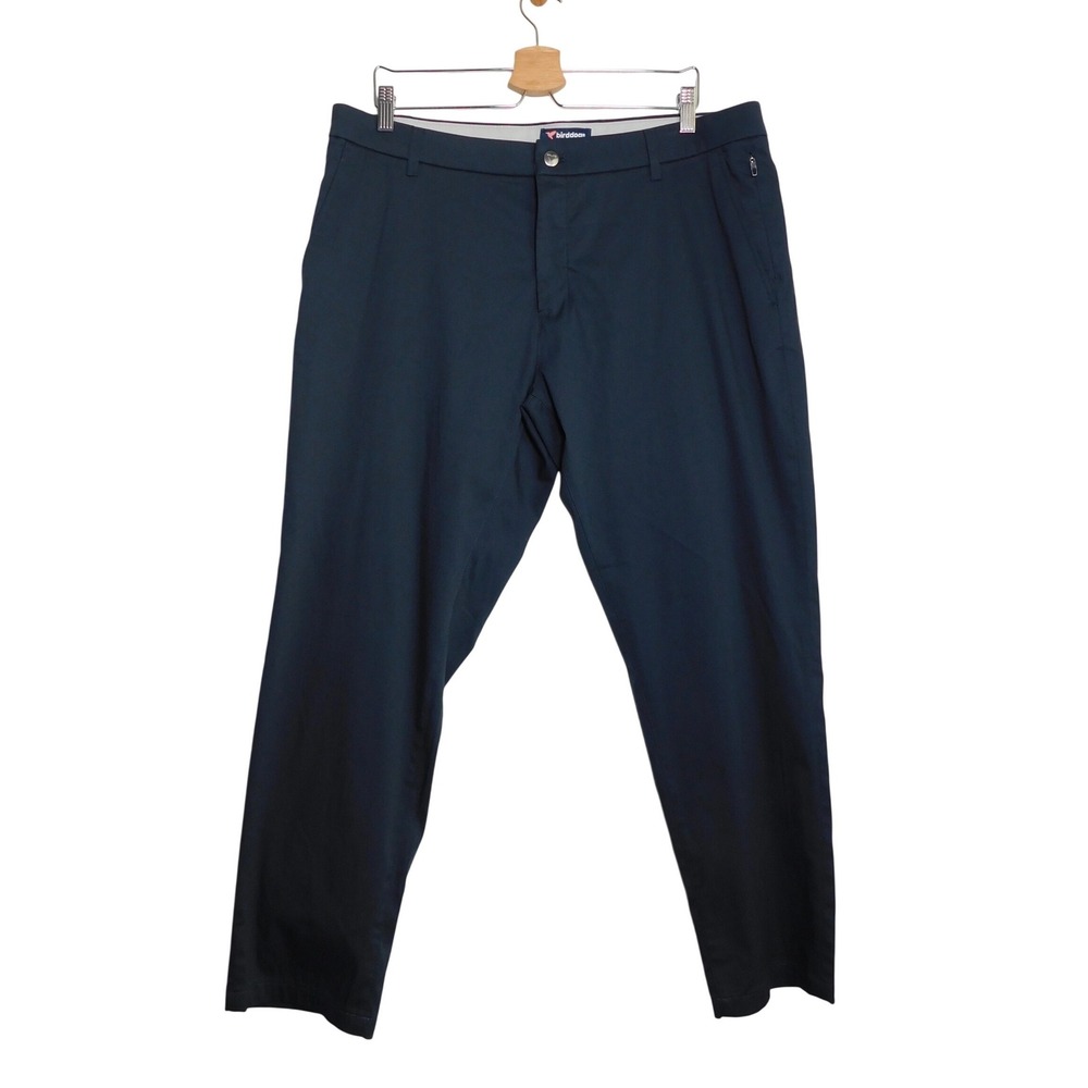 Birddogs Chino Pants Mens 38x30 Navy Blue Stretch Performance Tapered Trouser